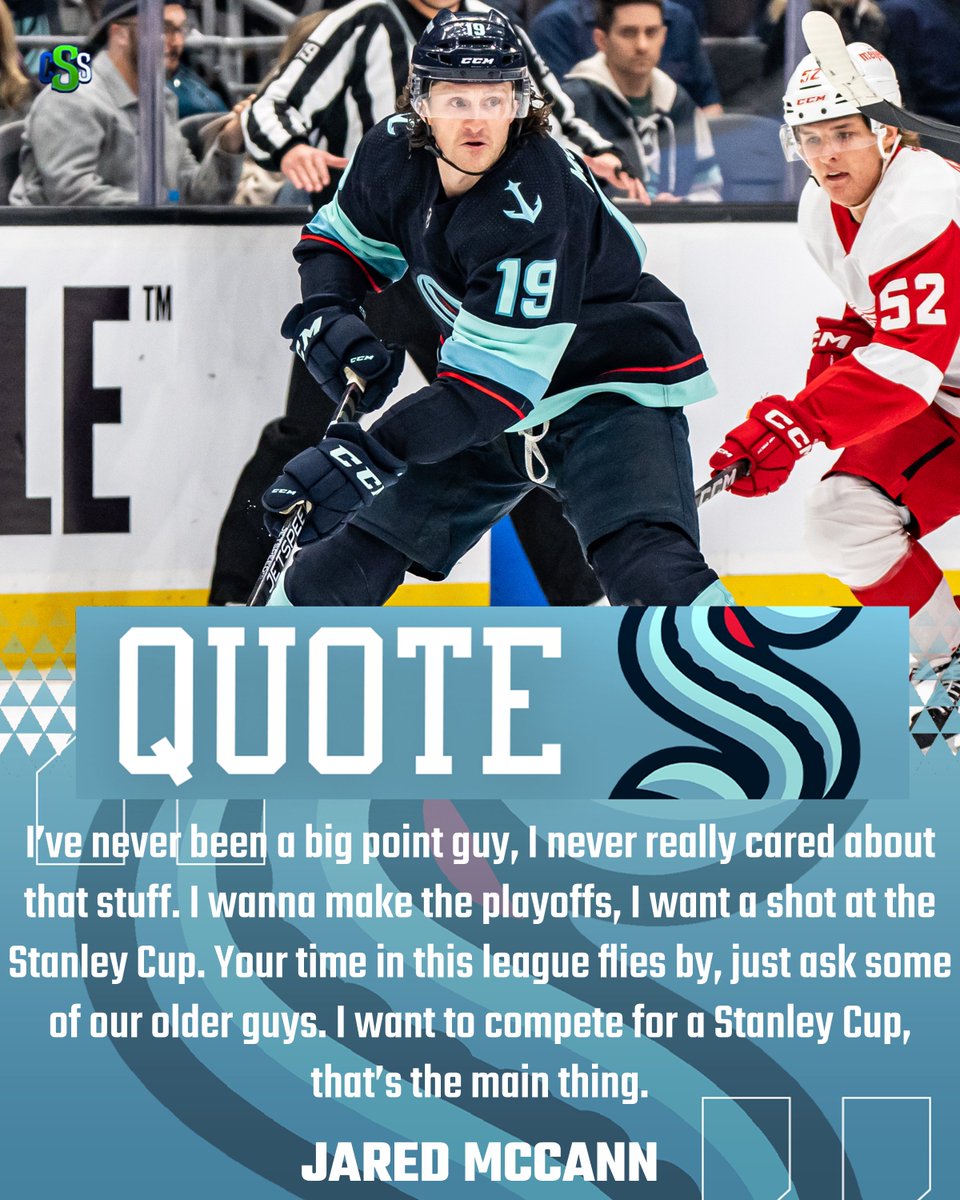 CirclingSports's tweet photo. Really loved this quote by Canner when asked about surpassing his career high point total from last season.
Photo by @_LivLyons
#JaredMcCann #Canner #SeaKraken #SeattleKraken #NHL #TheNextWave #FearTheDeep #KrakenHockey #ReleaseTheKraken https://t.co/MZmhLyn5Sy