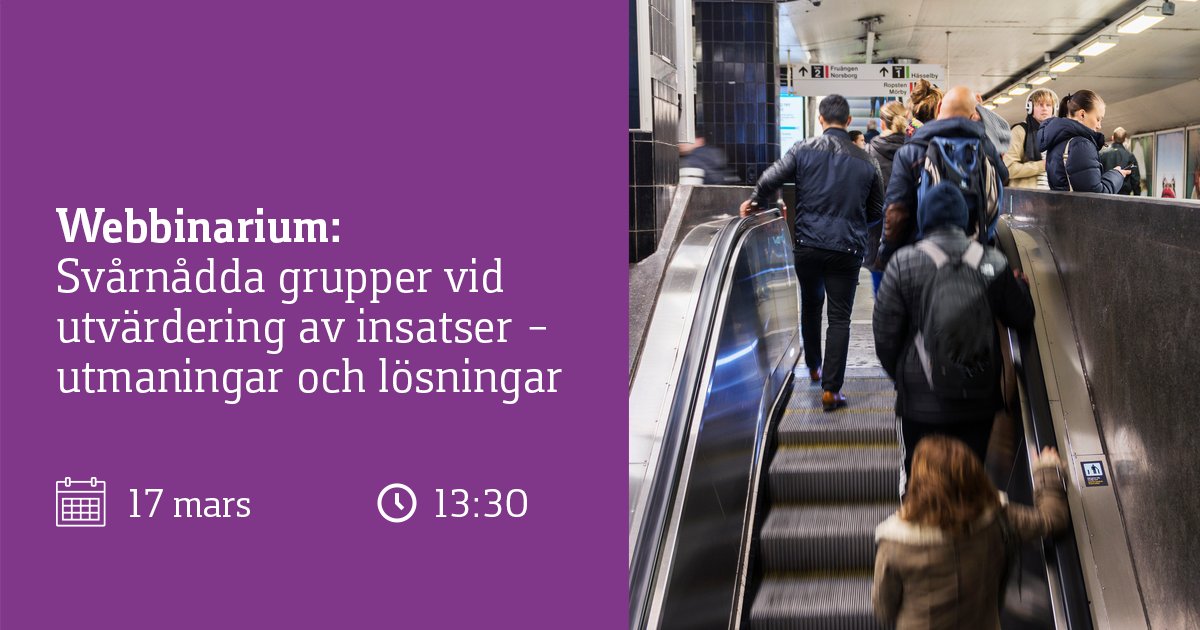 Hur kan vi involvera svårnådda grupper i forskningen? Missa inte vårt webbinarium den 17 mars!
Läs mer och anmäl dig här 👉forte.se/evenemang/webb…