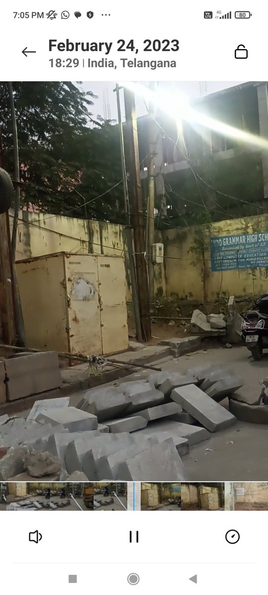 shaikmshak's tweet photo. @CommissionrGHMC 
@ZC_Khairatabad 
@GHMCOnline
#teamGHMC
@DeccanChronicle
Sir/Mam, request to take action in footpath encroachments which are not removed, new one is  constructed with out clearing the obstructions, concerned official is indulging in abnormal practices please act. https://t.co/r2vPSrr7IN
