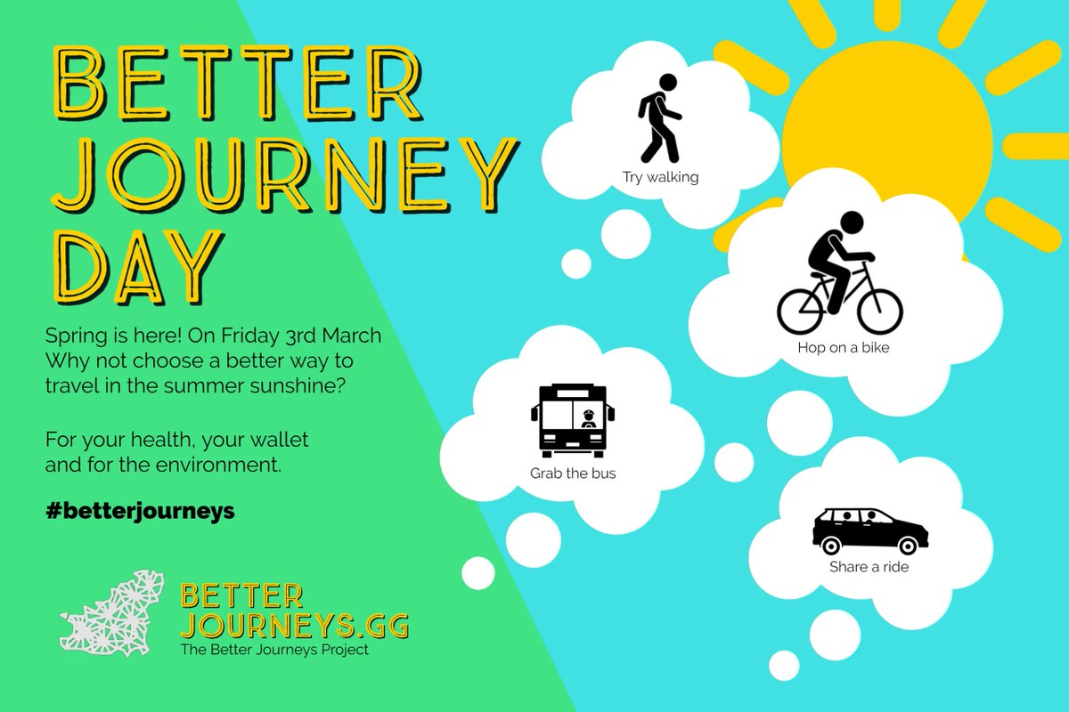 This Friday is Better Journey Day! Get out the pushang, plan a walk to work, share a lift, or hop on the bus. Choose #Betterjourneys. Please like and share too!