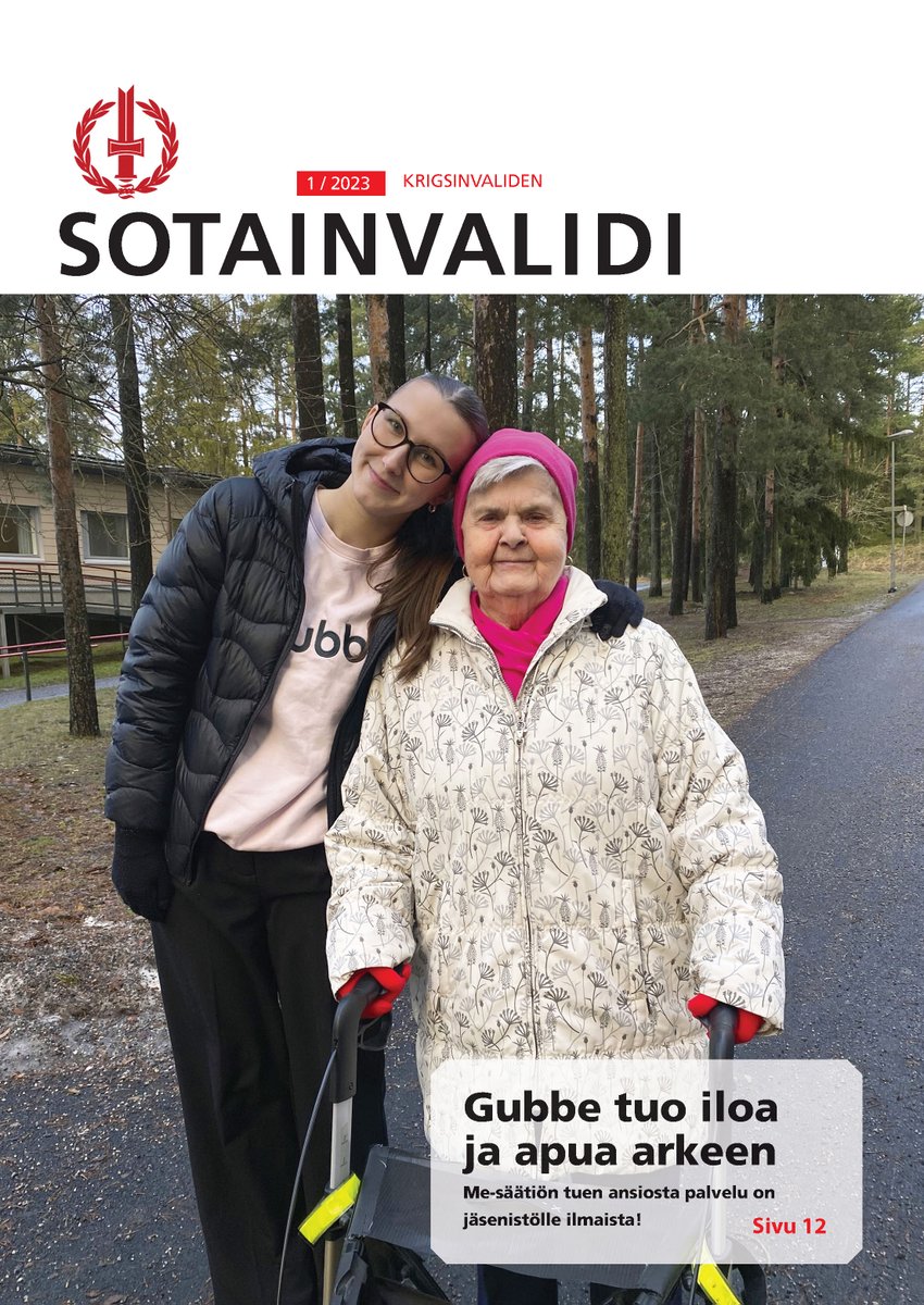Kevät tuli, niin myös #sotainvalidilehti
Aiheina mm. edunvalvonta, sotainvalidien leskien korvaukset, Hennalan sotilaslääketieteellinen museo sekä 75 vuotta täyttävä #sotilasvammalaki

#sotainvalidit
#sotaveteraanit
#järjestölehti

bit.ly/3Y8JdvU