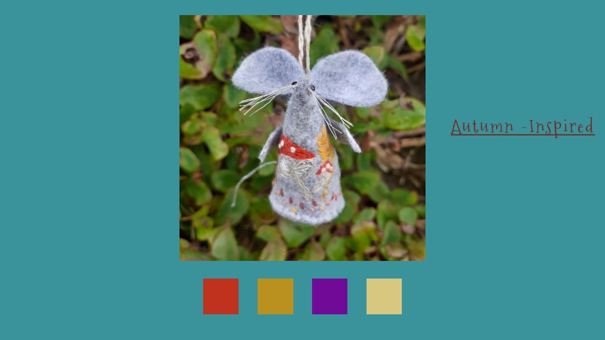 Good Morning #Earlybiz
Today I have my Autumn Mouse, hand embroidered and inspired by the colours of Autumn hedgerows.
In my gallery space at <a href="/BritishCrafting/">BritishCraftHouse</a> 
thebritishcrafthouse.co.uk/shop_category/…

#tbch #shopindie #tbchartisans