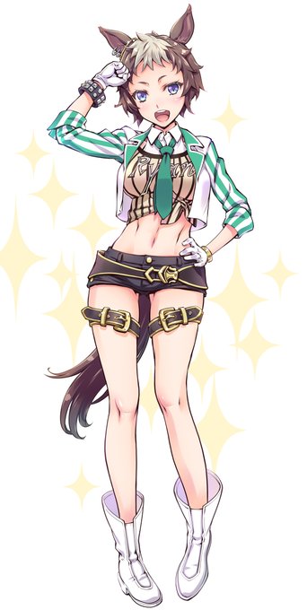 ウマ娘の中で一番スタイルが良いのはライアンだと思うのだよ。
#ウマ娘  #メジロライアン 