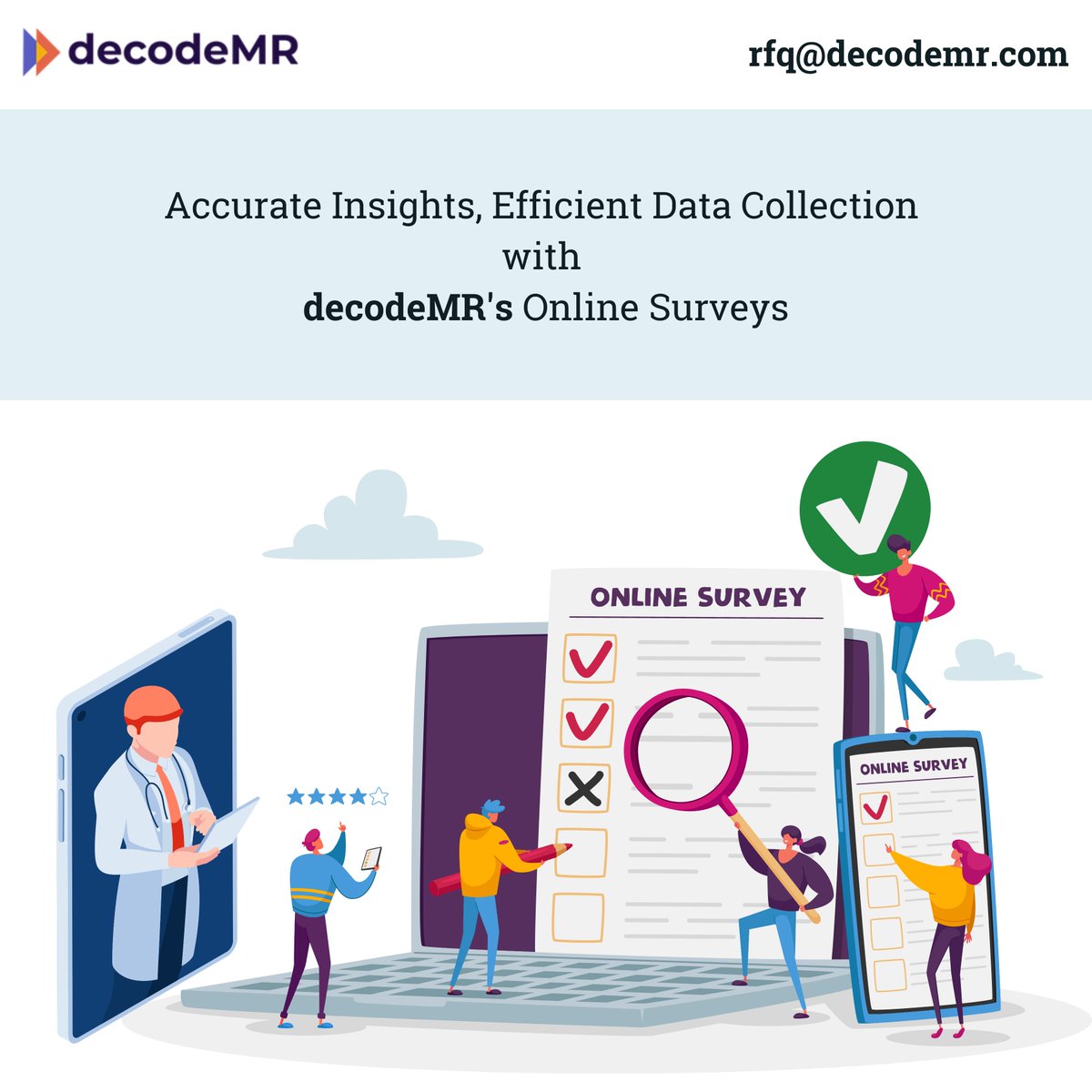 decode_mr's tweet image. Discover the ease of online surveys with decodeMR!

Write to us at rfq@decodemr.com.

#surveys #onlinesurveys #questionnairedesign #analysis #data #experience #team #research #healthcare #healthcareindustry #project #oncofocus #marketresearch #healthcare