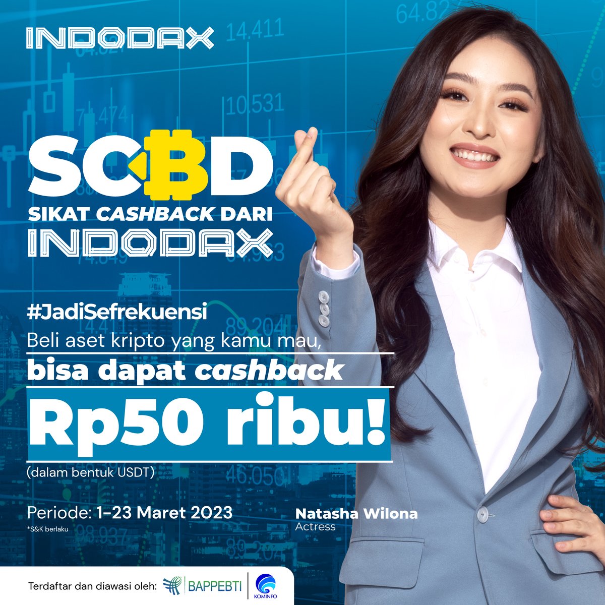 indodax's tweet image. Sikat kembali cashback dari INDODAX pada bulan ini dengan beli aset apapun senilai minimum Rp1.000.000 dalam pairing IDR (selain stable coin) kamu bisa mendapatkan cashback senilai Rp50.000 berupa USDT!

Syarat &amp;amp; Ketentuan blog.indodax.com/scbd-maret2023/ 

#INDODAX #AsetMasaDepan #SCBD