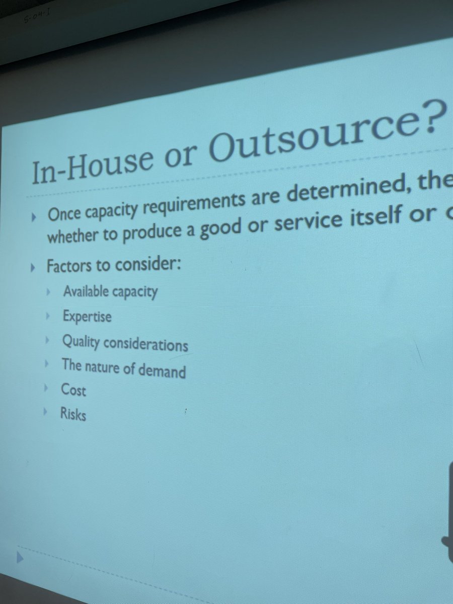 Dr_Logistics's tweet photo. “In-house or Outsource?” Group discussing with help of @google on capacity decisions- what factors to consider. Well explained with interesting examples https://t.co/Du2duGiEuU