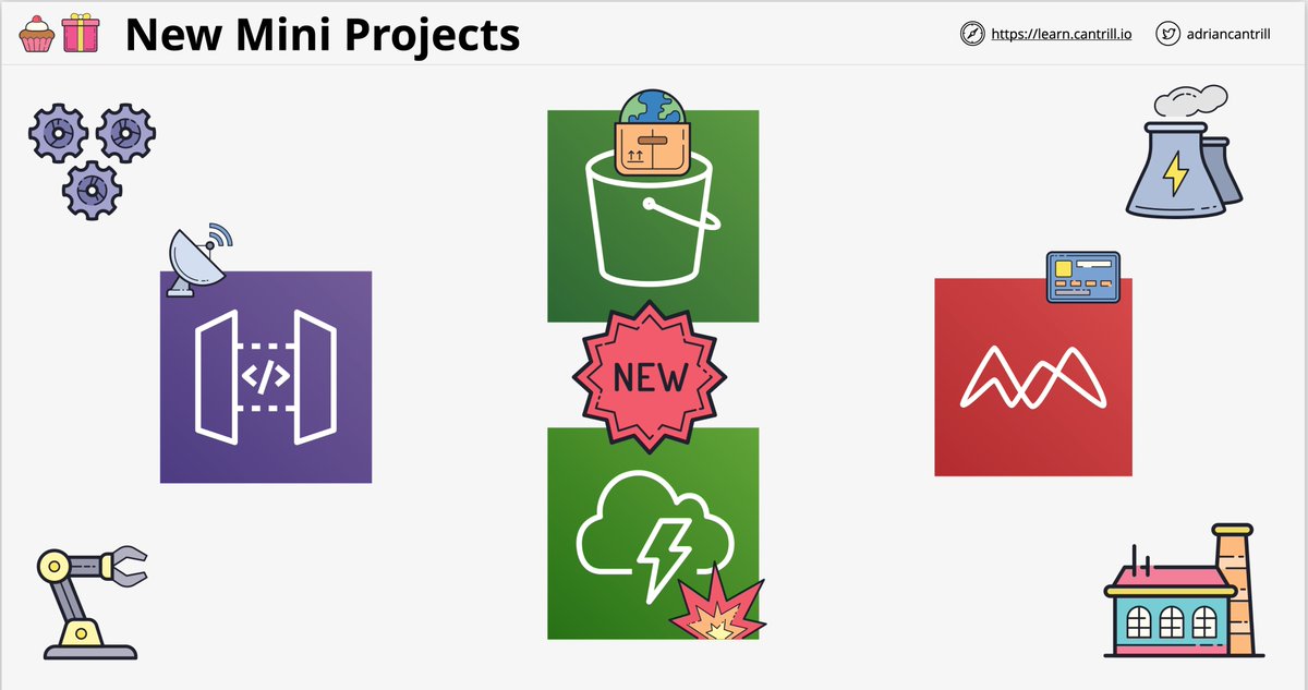 adriancantrill's tweet image. I maintain an #AWS mini projects repo github.com/acantril/learn…, recently I started paying people to create new projects github.com/acantril/learn… and today six of those were added. 

Video guides coming soon, but if any of these are helpful please follow &amp;amp; retweet.

Thread 1/8