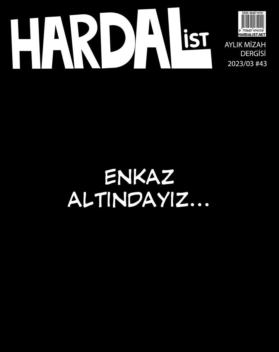 hardalistdergi's tweet image. Hardalist Mart 2023

#EnkazAltındayız

hardalist.net/hardalist-miza…