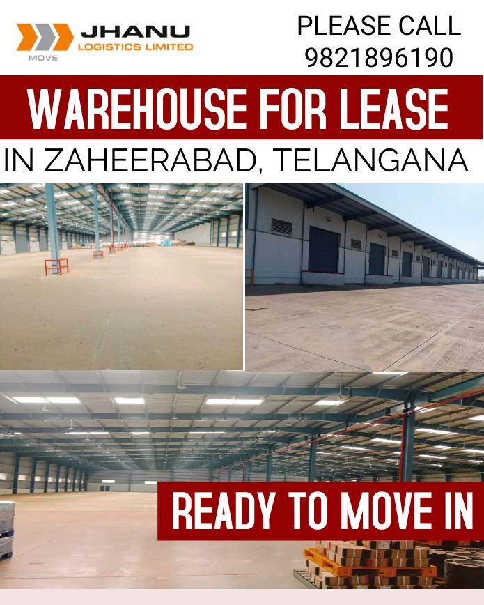 rishisingla's tweet photo. 70,000 Sq Ft., #ReadyToMoveIn #Warehouse Available In #Zaheerabad, #Telangana On National Highway. A Grade Facility. Available For Both Short &amp; Long Term #Lease. Open Land Also Available. Please Call 9821896190 #indiawarehouse #telanganawarehouse #logistics #modernwarehouse #3pl https://t.co/Ng1Bii2eNl