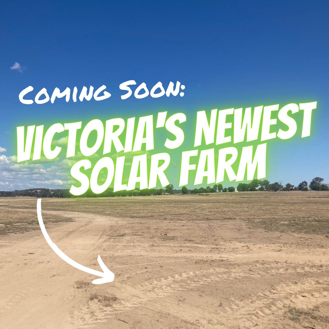 LilyDAmbrosioMP's tweet photo. Okay, I know the photo isn’t exciting, but the solar farm that is getting built here sure is. 

The Glenrowan Solar Farm is the first project supported by our second Victorian Renewable Energy Target Auction and will help power 100% of government operations by 2025. https://t.co/94JsnZToUJ
