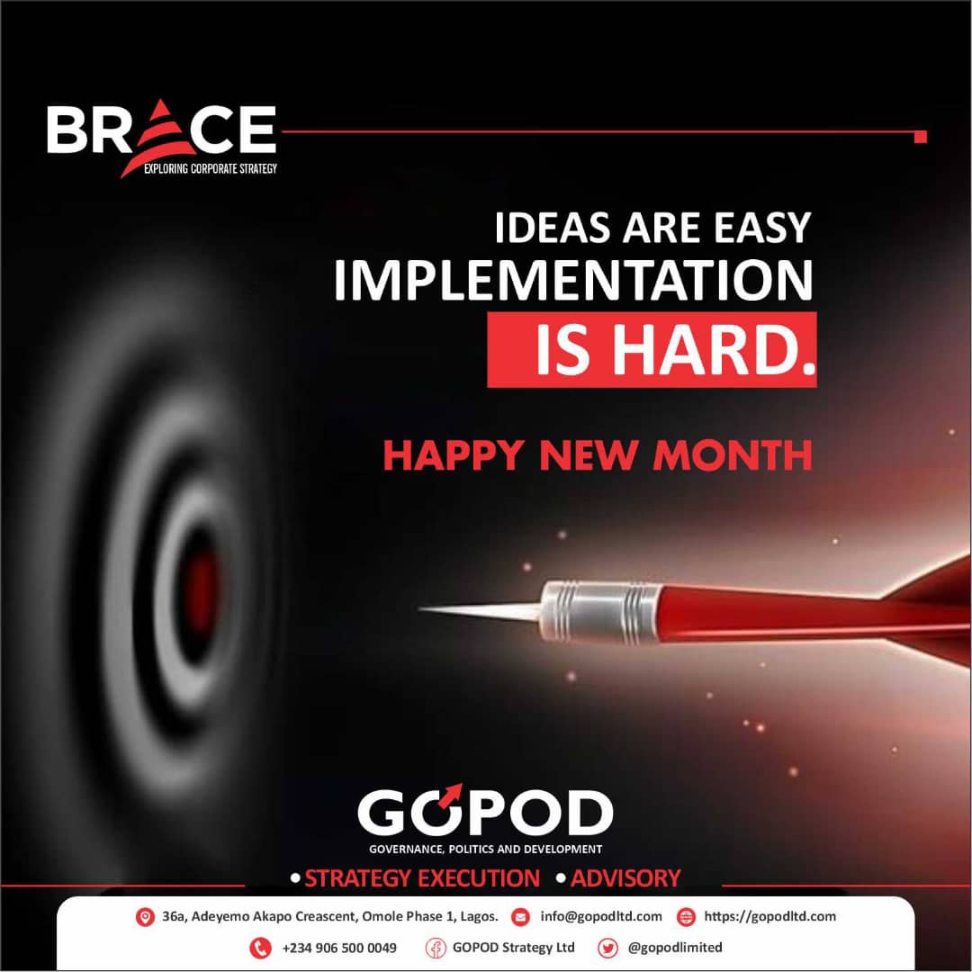 GopodLimited's tweet photo. Happy New Month.
#strategy #strategybootcamp #BRACE #braceupforBRACE https://t.co/2HqdhP7Ia7