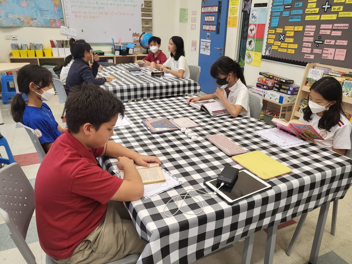 HISYear6's tweet photo. Some activities going on for Book Week in @HISYear6 . Book tasting as well as making their own pop-up books on endangered animals, linking their learning to their IPC topic 'Existing Endangered Extinct...?' #HIS_learning

@HELPISKL https://t.co/97QvJCv54I
