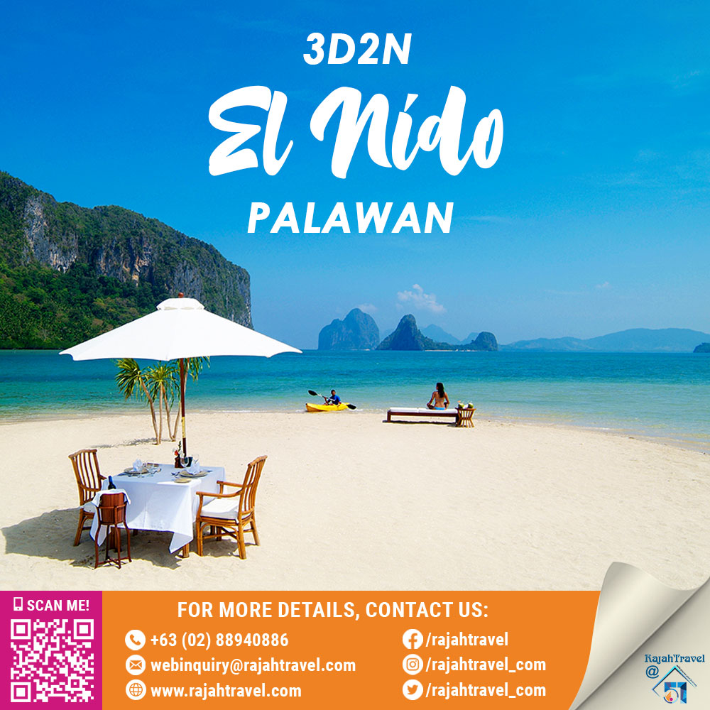 Looking for a relaxing getaway? Come to #ElNido 😍🏖🇵🇭

🏝3D2N El Nido: Seas the Day
👉bit.ly/3y82nrB

🏝3D2N El Nido: Seek to Sea more
👉bit.ly/RTC-FVPH-ENISSM

#LioBeach #Palawan #Beach 
#ItsMoreFunInThePhilippines
#SafeTripPH #KeepTheFunGoing
#RajahTravel #Travel