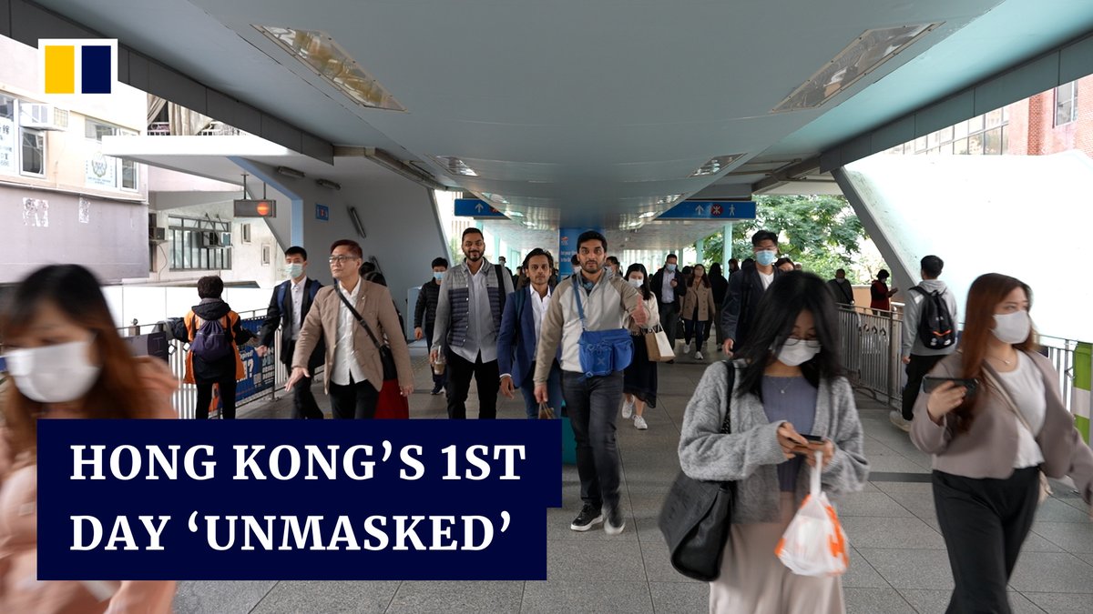 After almost three years under Covid mask rules, Hong Kong lifted its