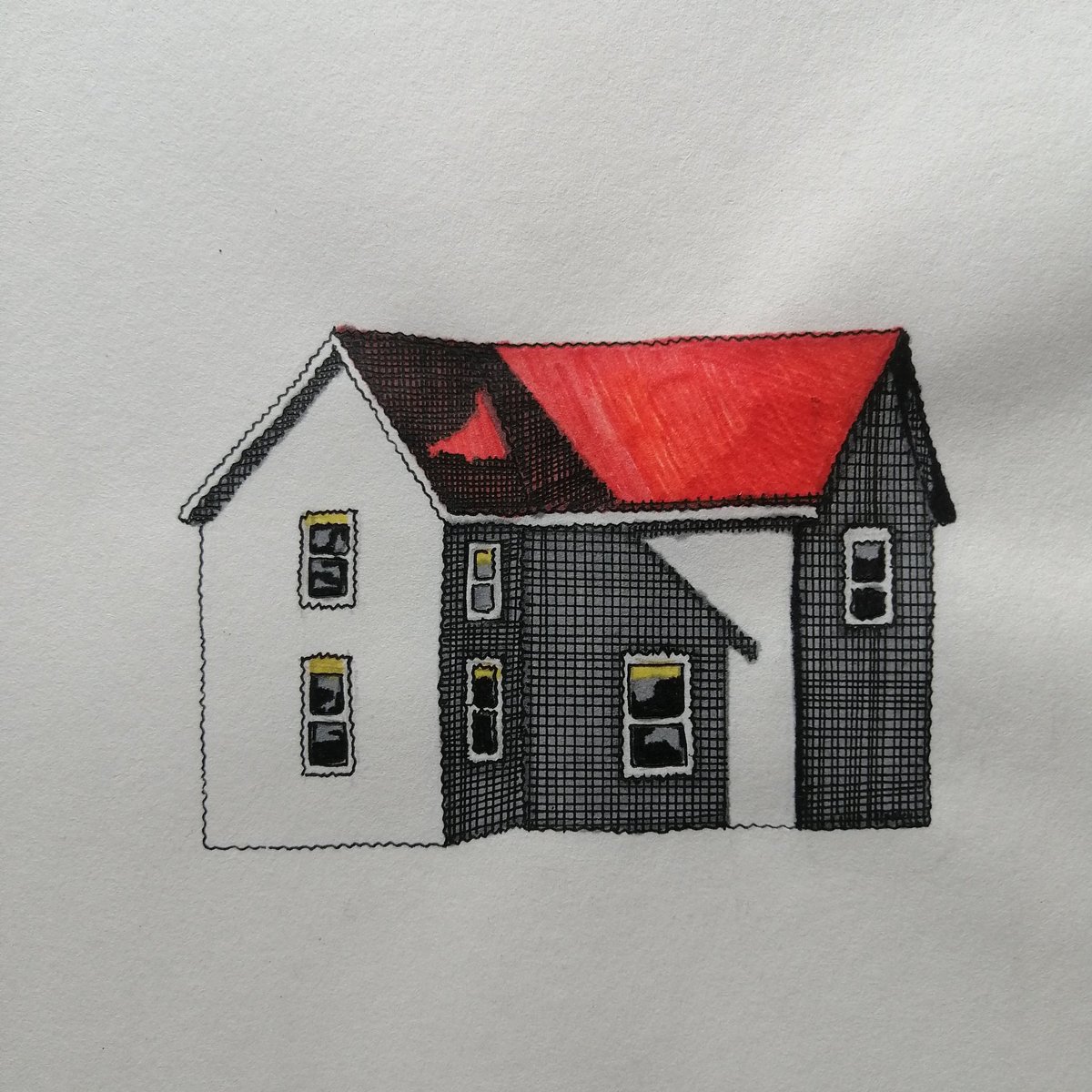 Tittle: New house

#BuyIntoArt #FindArtThisSummer #wallartforsale #VisualArt #ArtistOnTwitter