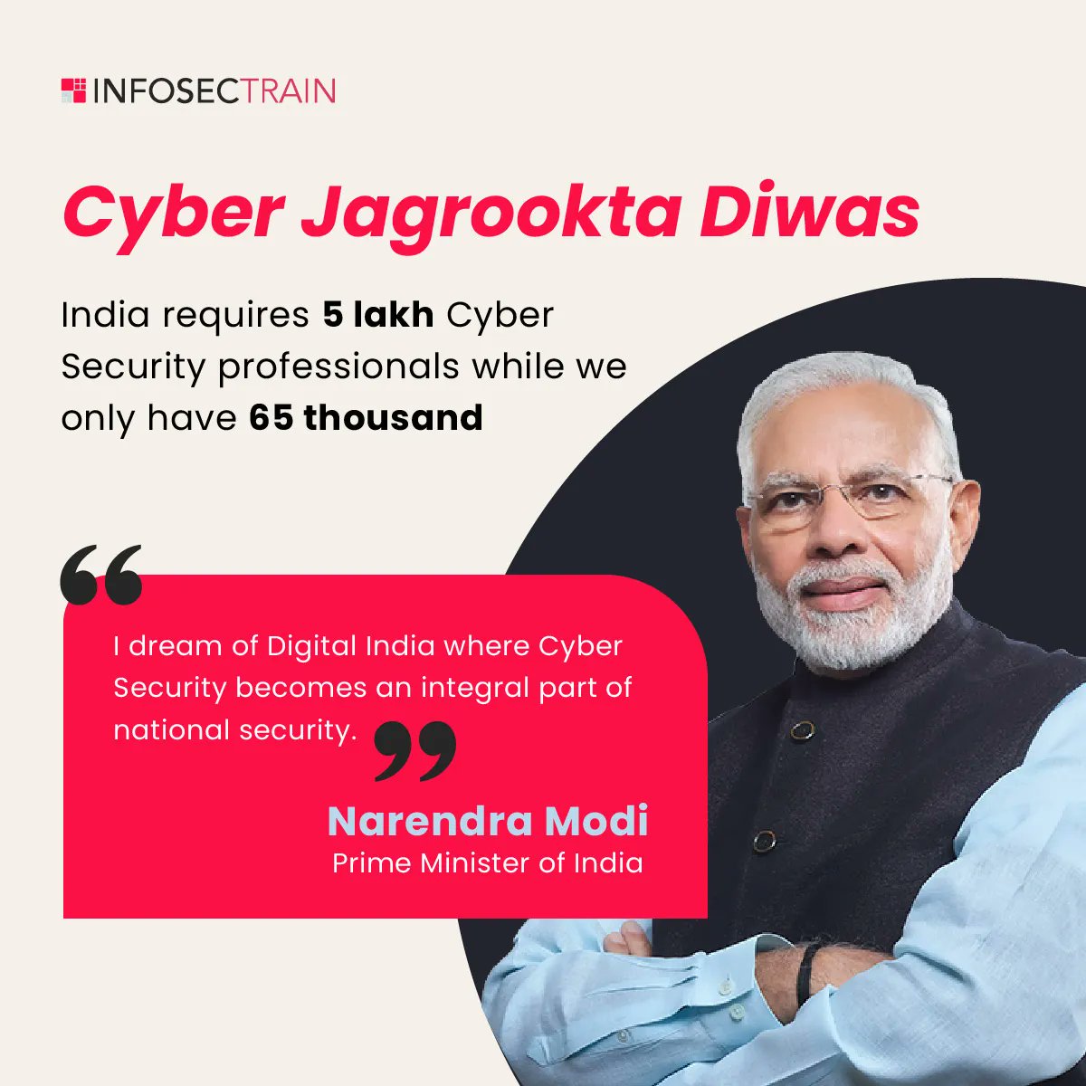Infosec_Train's tweet image. Let us pledge to contribute to the Indian government&apos;s larger initiative to create a secure cyber ecosystem in the country.

#CybersecurityJagrooktaDivas #SecureCyberspace #StaySafeOnline #CyberAwareness
#SecureDigitalIndia #infosec #informationsecurity #infosectrain #learntorise