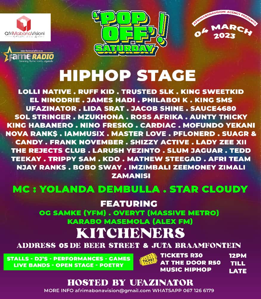 bobo_sway's tweet photo. Catch me out in Braamfontein this Saturday.๐๐ฟ Creators join us 1st is for UnfilteredmediaHouse at Ubuntu Hub for the UATV App. Soft Launch and later at Kitcheners.๐
#bobosway
#twitter
#unfilteredmediahouse
#PopoffSaturdays
#Afrimabonavision
#Sahiphopmusicblog
#20SwayTeen https://t.co/rrvOJinyyP