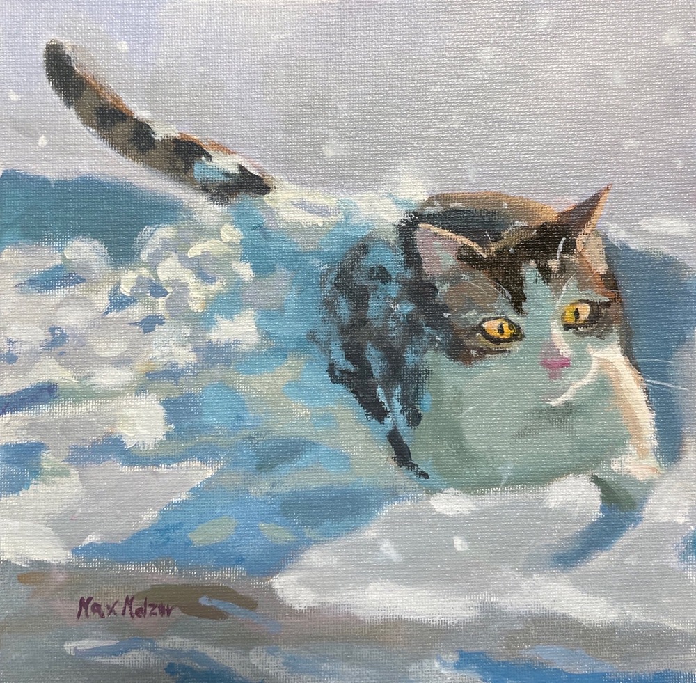 _maxmelzer's tweet image. New painting: "Katze im Schnee" Acrylics on canvas board, 20×20cm. A study of “Cat in the snow” by Lena Rivo.

moehrenzahn.de/paintings/2023…

#acrylicpainting #painting #art #artwork  #paintings #painter #contemporarypainting