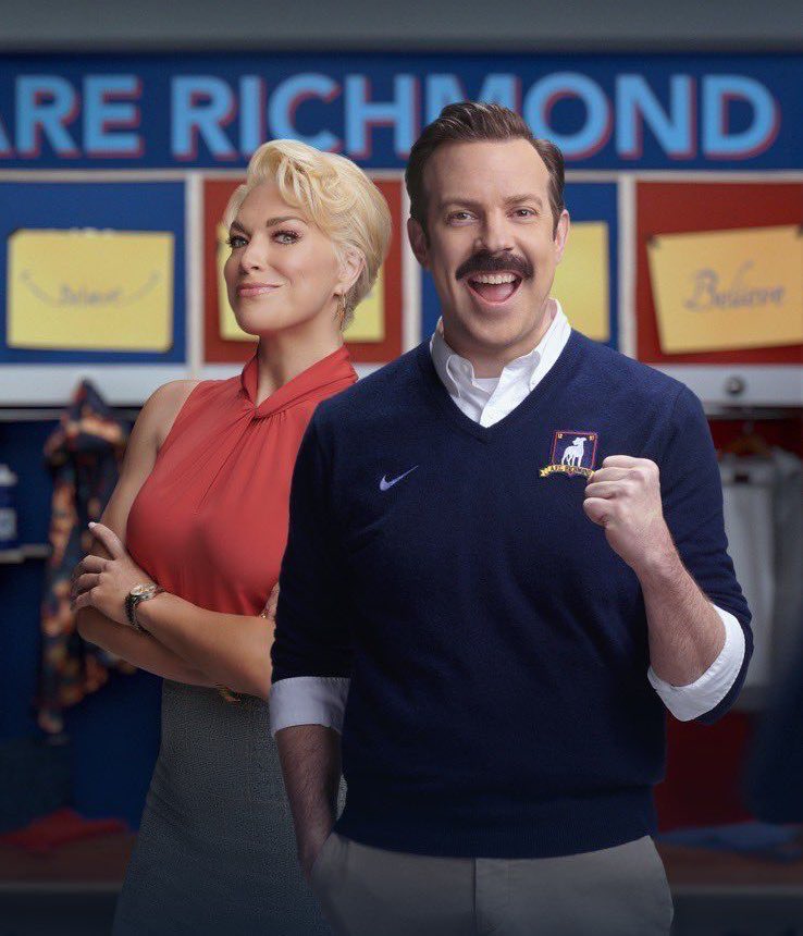 lassoleil's tweet photo. HAPPY TED LASSO S3 MONTH!!!! https://t.co/30Q1K8K1H7