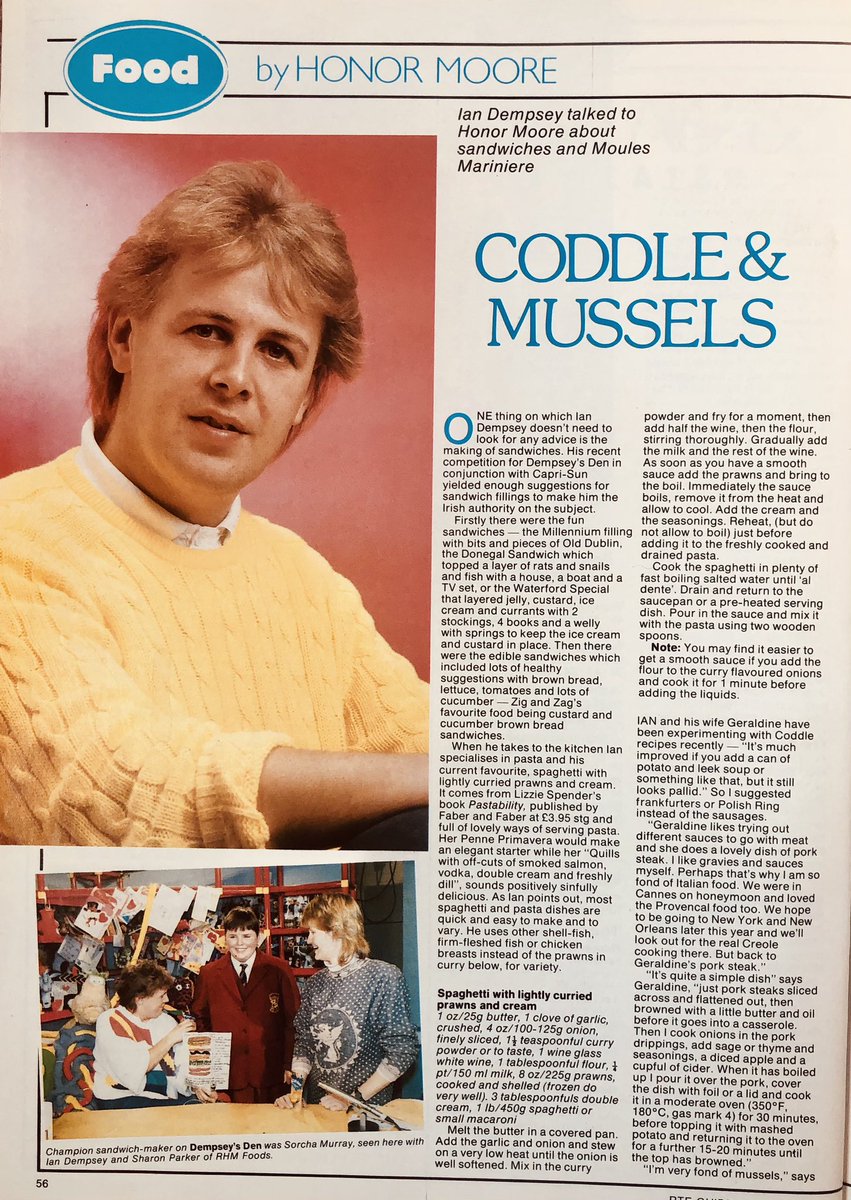 DoubleZCreative's tweet image. This is peak Ireland 1988! A design a sandwich competition! This could well be Zig and Zags first appearance in the RTE Guide. #DempseysDen @IanDempsey #rteguide #zigandzag