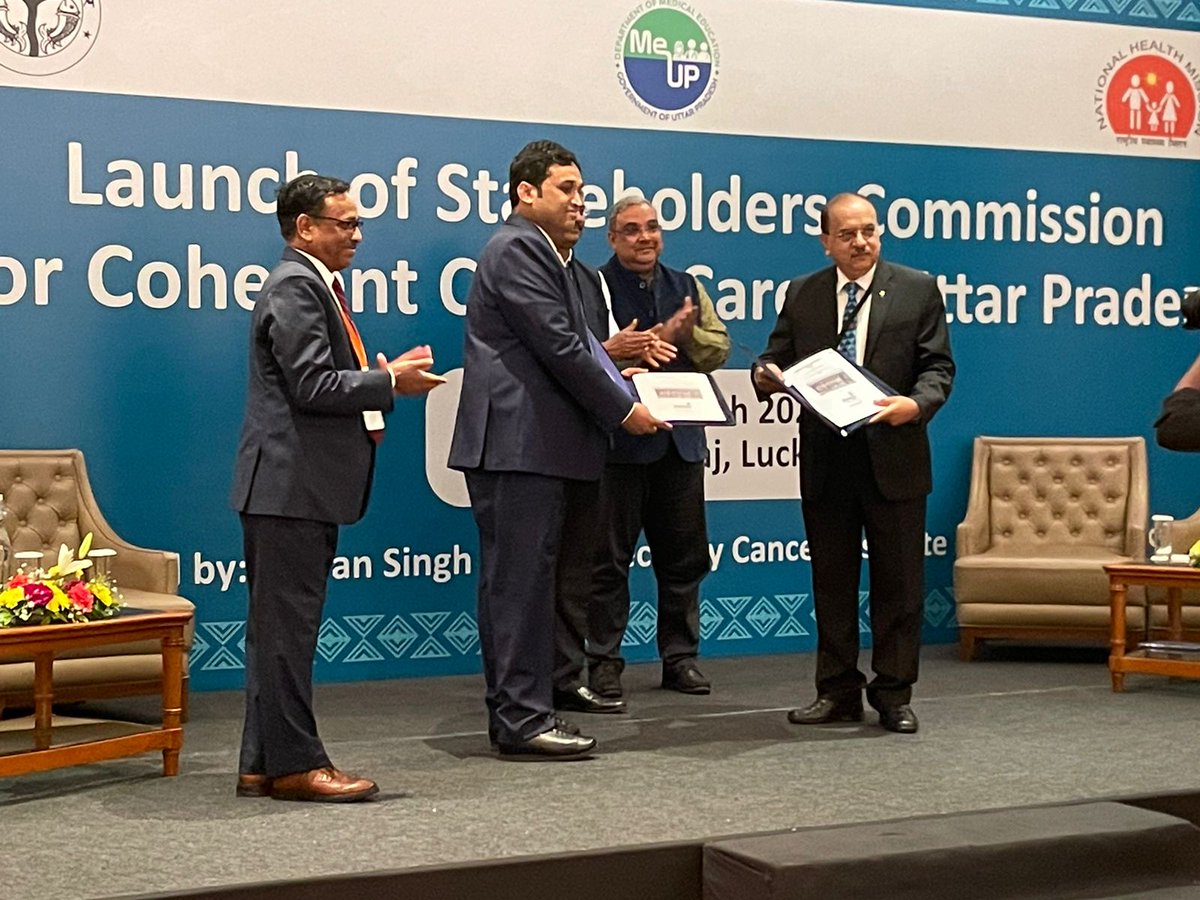 Robust collaborations are the cornerstone to provide equitable access to quality #healthcare. Proud of our partnerships as we sign an MoU with Kalyan Singh Super Speciality Cancer Institute & Hospital, Lucknow, for Coherent Cancer Care in Uttar Pradesh. @MhfwGoUP @rocheindia