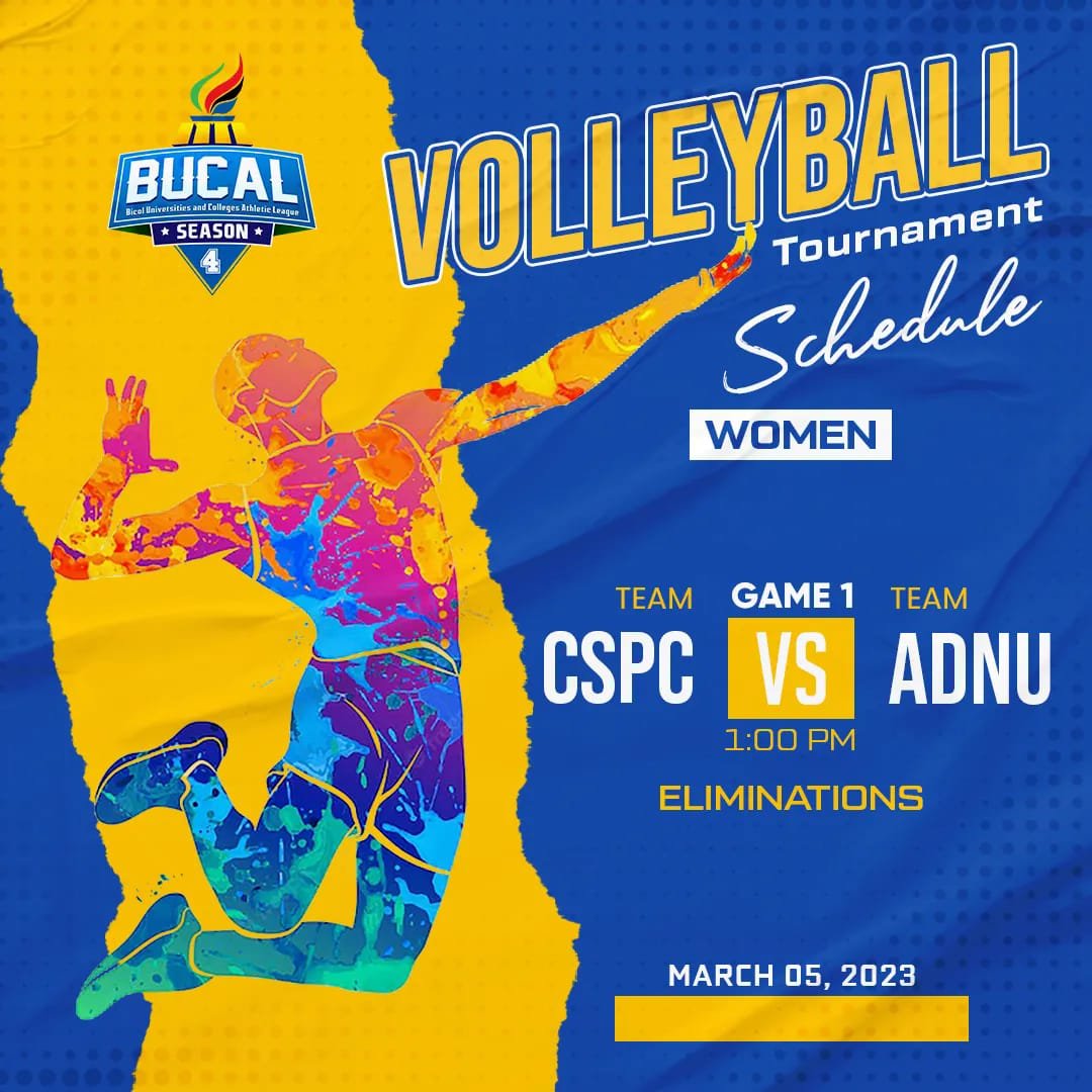 Ateneo de Naga University on Twitter "BUCAL VOLLEYBALL SCHEDULE AdNU