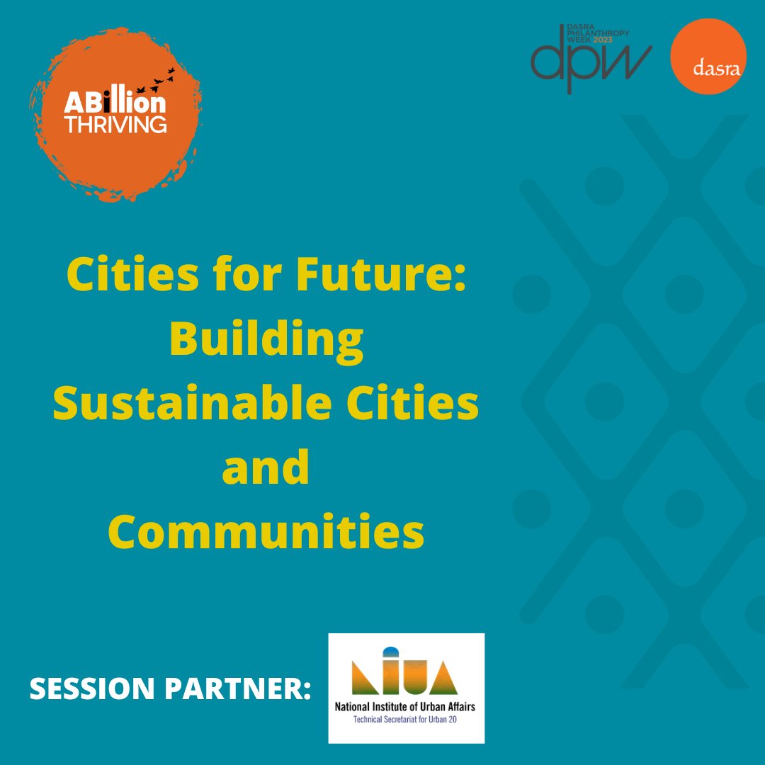 dasra's tweet photo. #ClimateRISE brought together esteemed sector practitioners from @CPR_India, @Janaagraha1, @WRIIndia and @iihsin to combine their expertise and share the shifts required to enable climate-resilient urbanisation and sustainable cities during this session @NIUA_India @RainmatterOrg https://t.co/5EERqQ4tQY