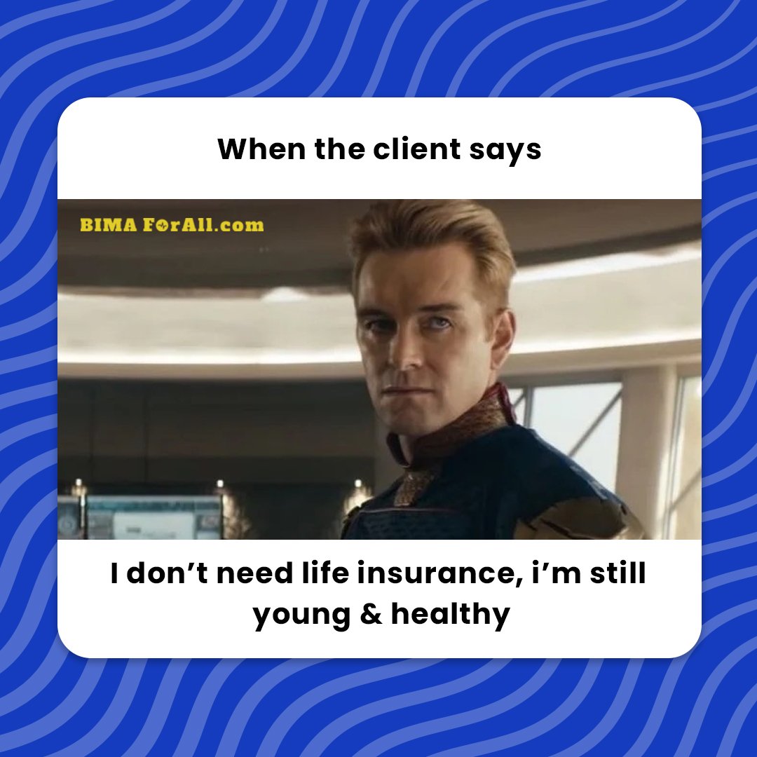 bimaforall's tweet image. If you have dependents, the best time to get life insurance is as soon as possible. In general, the younger you are when you get insurance, the lower your premium will be. For the greatest offers and details on insurance, follow our page @bimaforall.

#memes #insurancememes