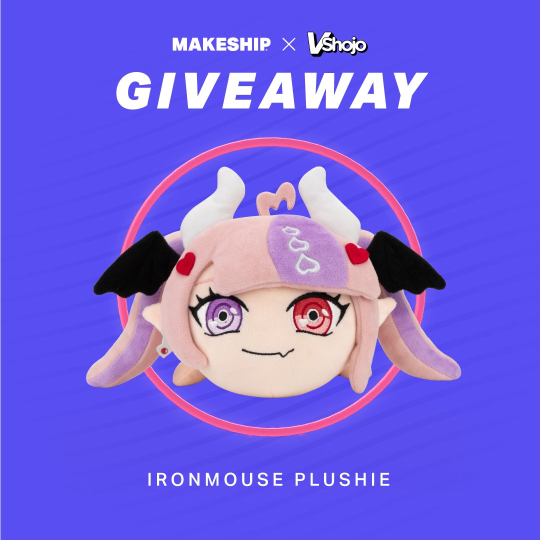 ITS GIVEAWAY TIME! We're giving you a chance to win 1 of 2 ironmouse plushies! Here is how to enter: ▶ Follow @Makeship @ironmouse & @VShojo ▶ Retweet this post! Giveaway ends March 3rd at 11:59 PM PST! GOOD LUCK 😈