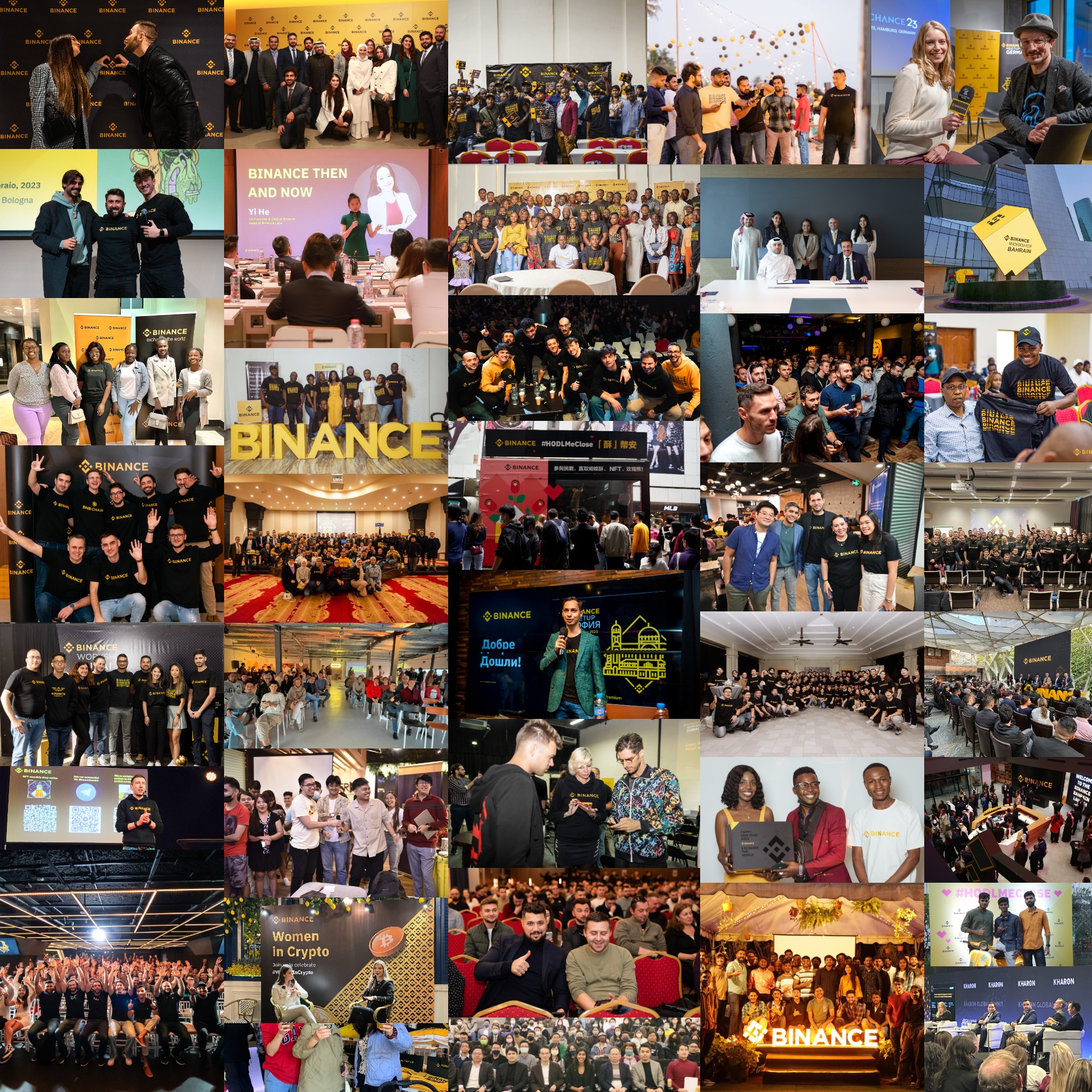 Binance on Twitter "105 events in 2023, and we’re just getting started