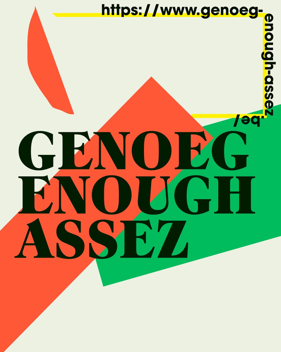 ‼️ Op donderdag 9 maart organiseert Gelijke Kansen Vlaanderen een studiedag over het onderzoek ‘Genoeg Enough Assez’ naar de geweldervaringen van LGBTI+ personen in Vlaanderen en Brussel. 

👉🏽 Meer info &amp; inschrijven: tinyurl.com/ycxfxefw