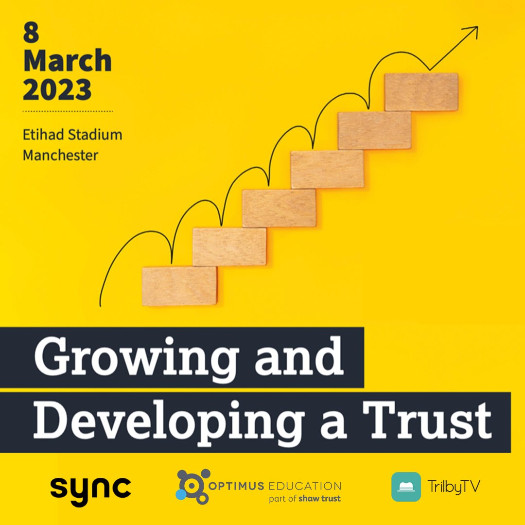SyncEduStore's tweet image. We’re sponsoring the Growing and Developing a Trust conference at Manchester’s Etihad Stadium on the 8th March

Discover the latest tools and techniques to aid your journey of sustainable growth.

We look forward to seeing you there 

#oeMATs #Apple #TrilbyTV