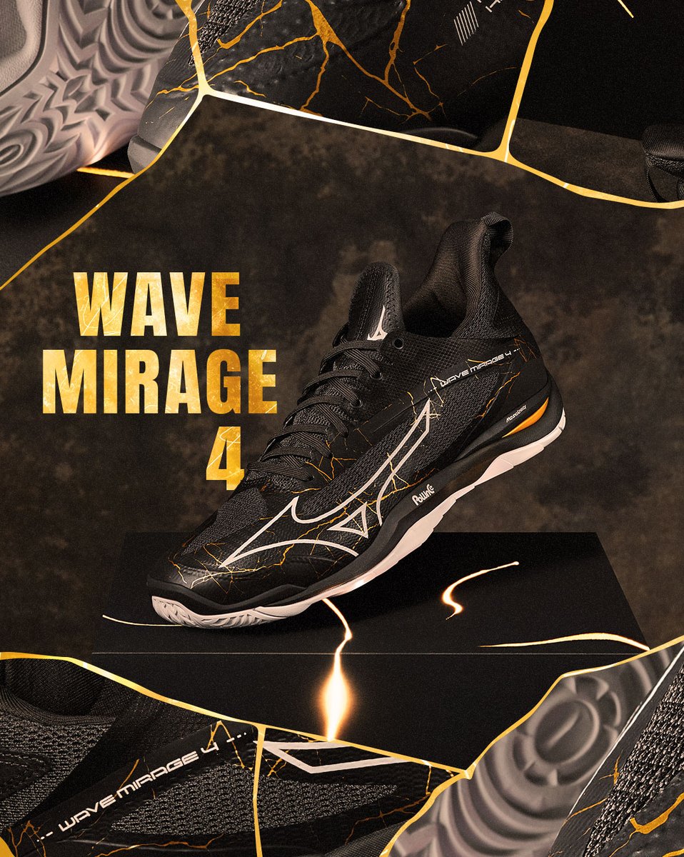 MizunoHandball's tweet photo. Speed won’t be just an illusion with the Wave Mirage 4 ⚡️
#WaveMirage4 #KintsugiPack #MizunoHandball #ReachBeyond https://t.co/UaTw6hAHZz