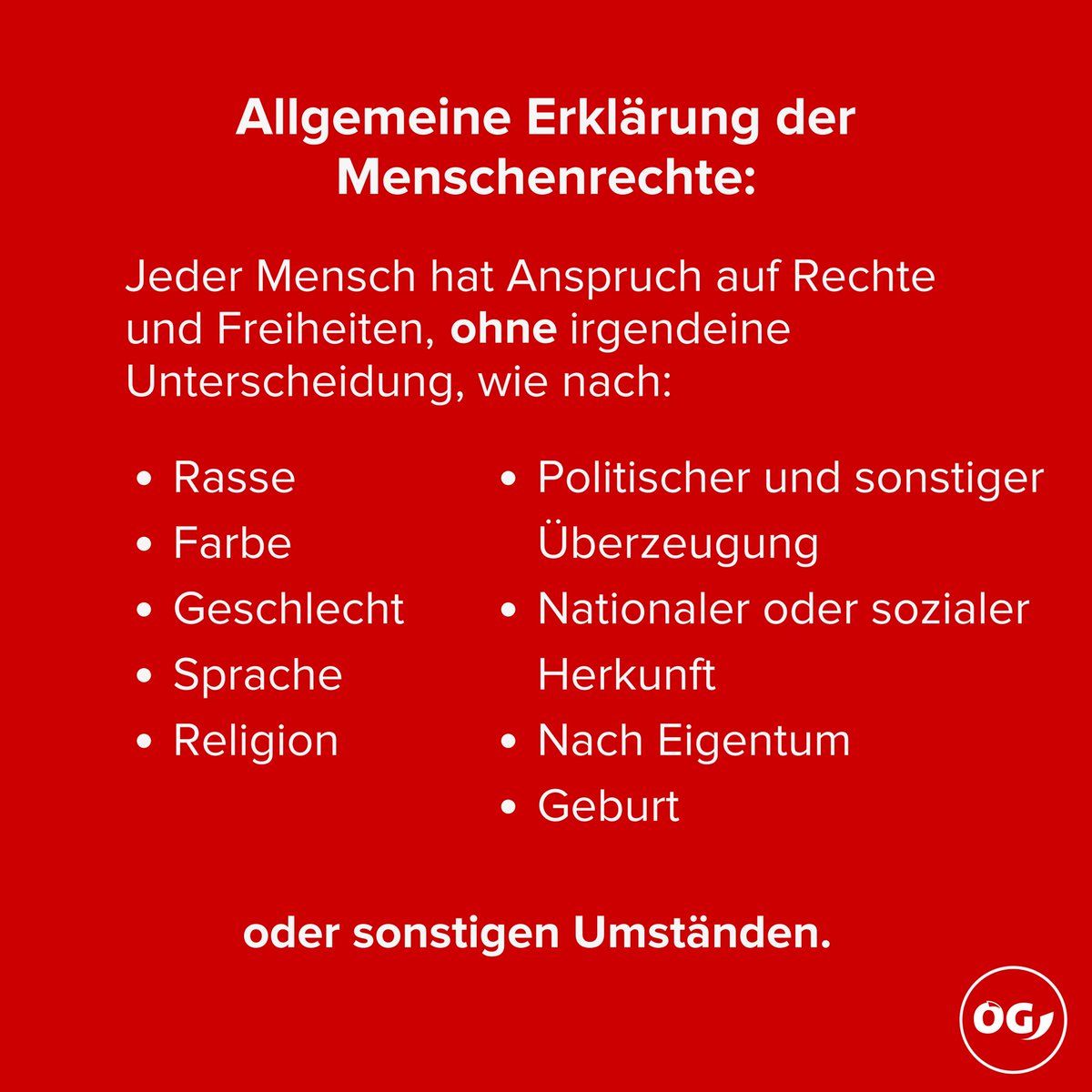 Wir setzen ein Zeichen gegen jegliche Art von Diskriminierung! 📢 

Nicht nur am heutigen #ZeroDiscriminationDay wichtig, sondern das ganze Jahr über! ✊

#GegenDiskriminierung