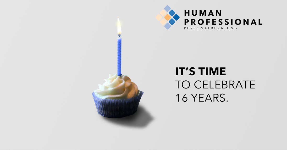 HPP_Personal's tweet photo. IT’S TIME TO CELEBRATE 16 YEARS.
https://t.co/XCVbZOf2oP
#itstimetocelebrate #geburtstag #jubiläum #stellensucheistvertrauenssache #16jahre #humanpro #danke #humanprofessional https://t.co/1mPaxqBiEJ