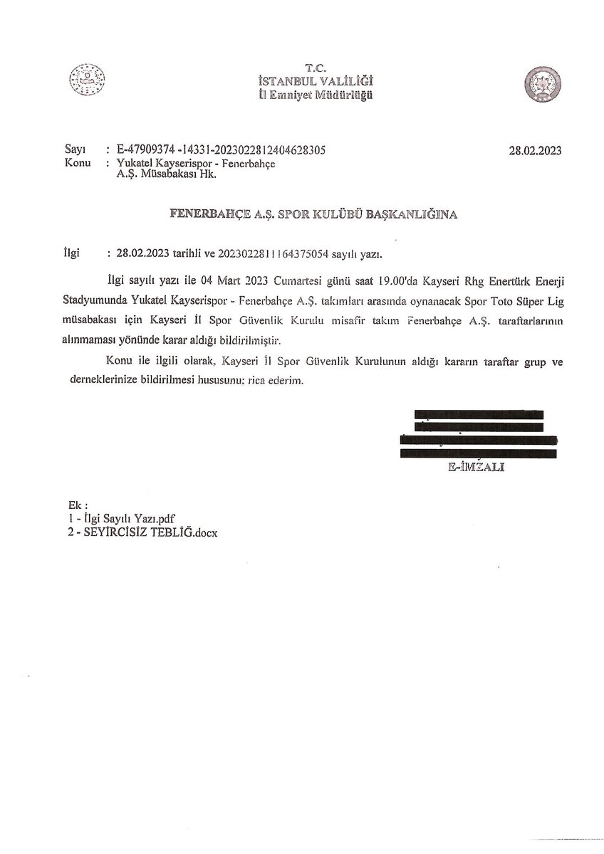 Türk futbol tarihine adalet yoksunu kara bir leke olarak geçecek kararın tebligatı tarafımıza ulaşmıştır.

Kulübümüz her şeye rağmen hukukun üstünlüğüne inanarak, 
bu karar ile ilgili yürütmeyi durdurma başvurusu yapacaktır.

Kamuoyunun bilgisine sunarız.