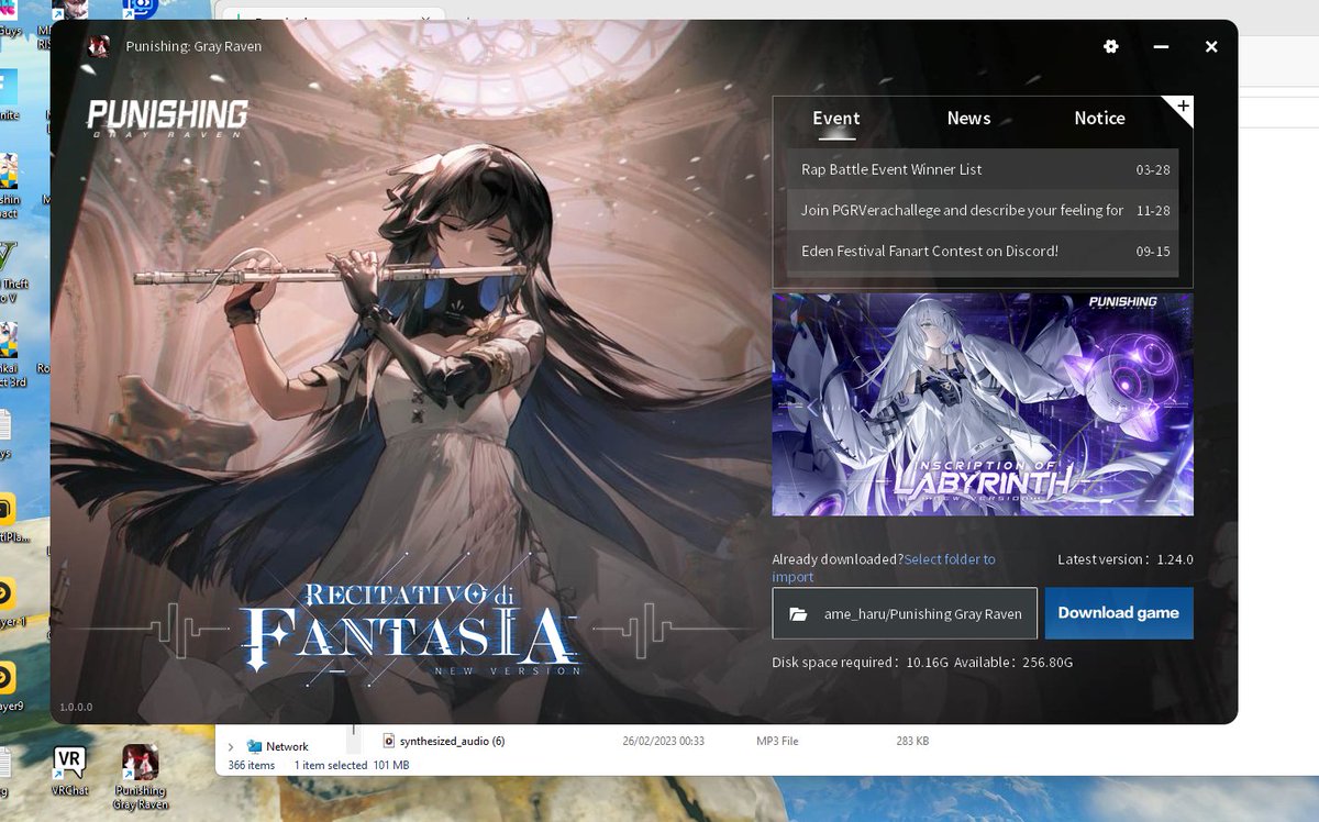 Phantomloxx on Twitter "Punishing Gray Raven PC Launcher"