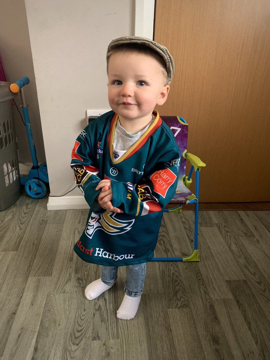 stephanielauran's tweet photo. This boy is challenge cup ready! 💚 

One very excited house this morning! 🍀 https://t.co/juvzrtV8Gx
