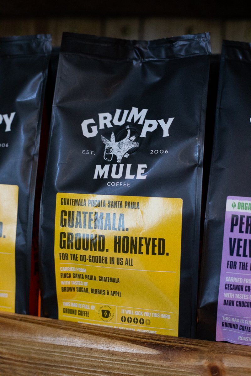 We've got the beans! Pick up a pack of <a href="/GrumpyMule/">Grumpy Mule Speciality Coffee</a> from our deli ☕❤️