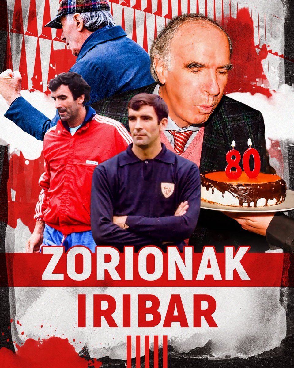 🎂 ¡El 'Txopo' Iribar cumple hoy 8⃣0⃣ años! Auténtica leyenda viva del Club. Zorionak‼️ 🤞 Trataremos de brindarte el mejor regalo posible esta noche. #Iribar80 #OsasunaAthletic 🏆