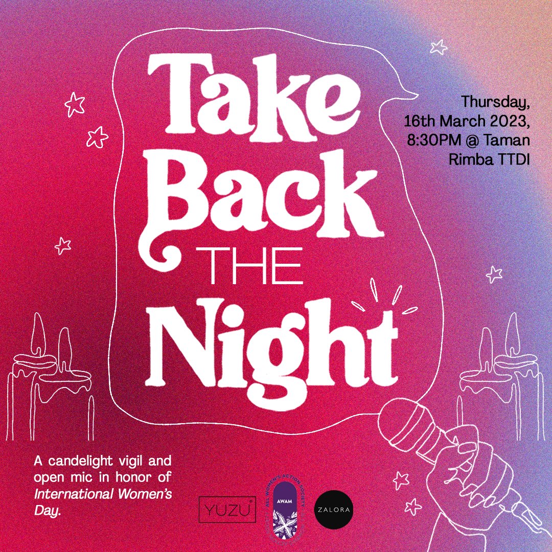 MediaYuzu's tweet photo. We're so excited to announce our first event of 2023 TAKE BACK THE NIGHT!!!

We will be hosting an open mic for all you singers, poets, comedians, writers or passionate individuals to come out and speak out!

https://t.co/mTEcUiQikY

#YuzuMedia #TAKEBACKTHENIGHT https://t.co/1J55S0m4Di