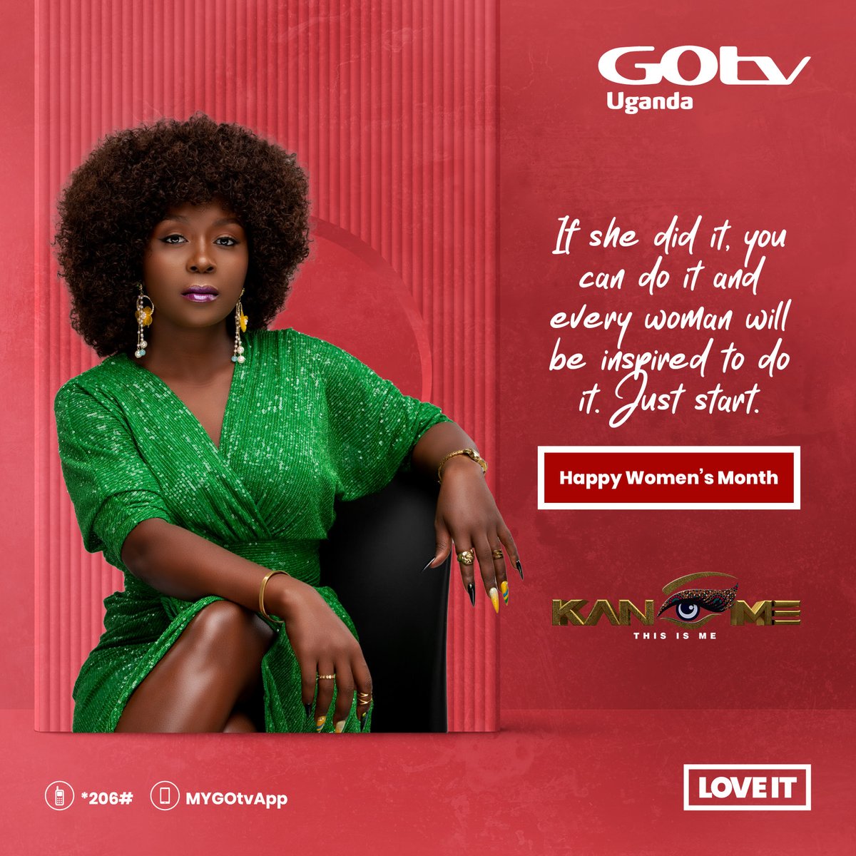 GOtvUganda's tweet photo. βπ'π πΆ πβ―π πβ΄πππ½!π₯³π₯³
It's the one month that we must accept belongs to that gender especially on GOtvπ #MarchContent #WomensMonth2023 #stayconnected https://t.co/dhZr8om23e