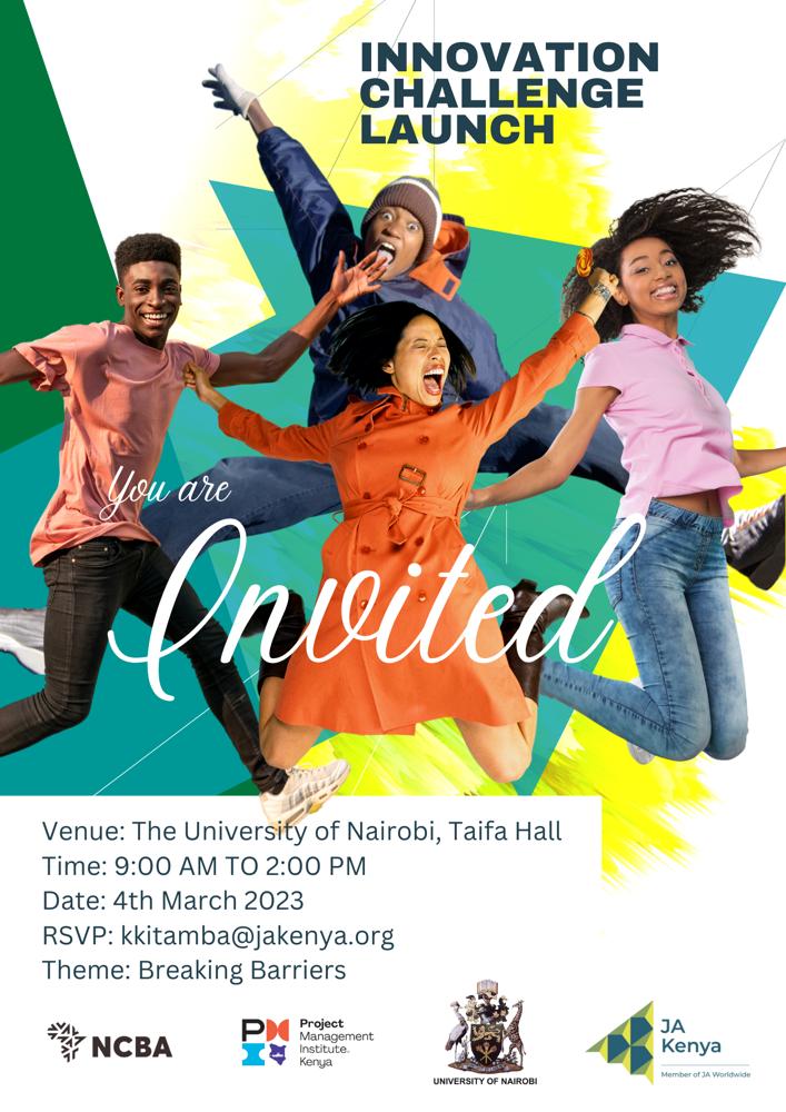📣Attention all innovators and change-makers! 🔊

Are you ready to break barriers and push boundaries in your field of expertise? We are excited to announce the launch of an innovation challenge, themed Breaking Barriers, happening at the University of Nairobi, Taifa Hall