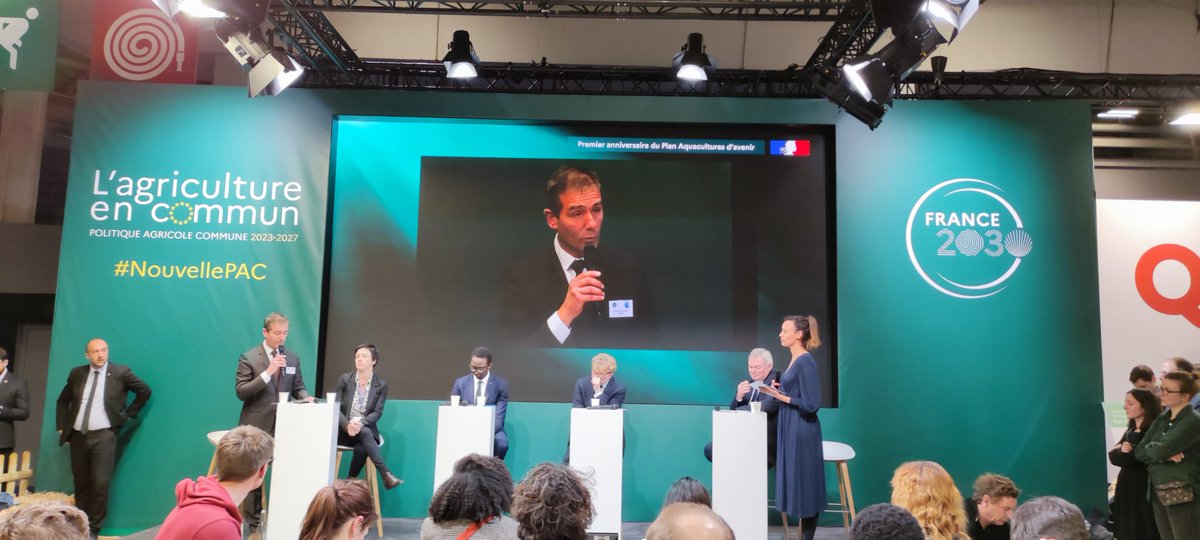 CIPAquaculture's tweet photo. L'occasion de revenir sur les enjeux rencontrés par les filières d'#aquaculture &amp; d'évoquer les 1ère avancés et les points de vigilance de ce plan structurant pour l'aquaculture 🇲🇫 #souverainetéalimentaire #avenir #SIA2023 
@CNCFrance @HerveBerville @MFesneau @Regionsdefrance https://t.co/FyO8Xm5rgm