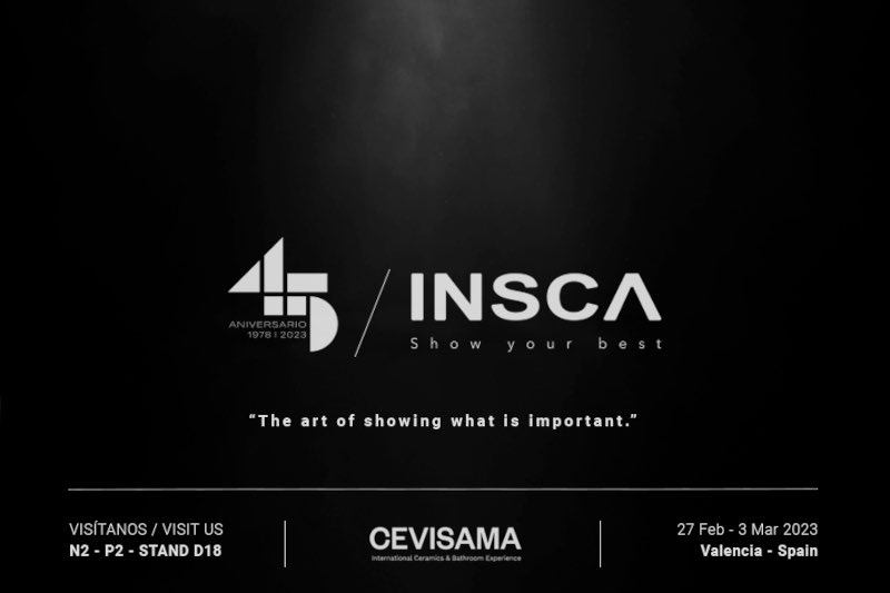 CDICV's tweet photo. THE ART OF SHOWING WHAT IS INPORTANT, LA NUEVA EXPERIENCIA QUE PRESENTA INSCA EN CEVISAMA
@inscaOficial
📍#INSCA está situado en Nivel 2, Pabellón 2, Stand D18.
+info: https://t.co/nYn0osmpl4
#CDICV #LaCasaEAD #Cevisama23 https://t.co/RFTPDadX9F