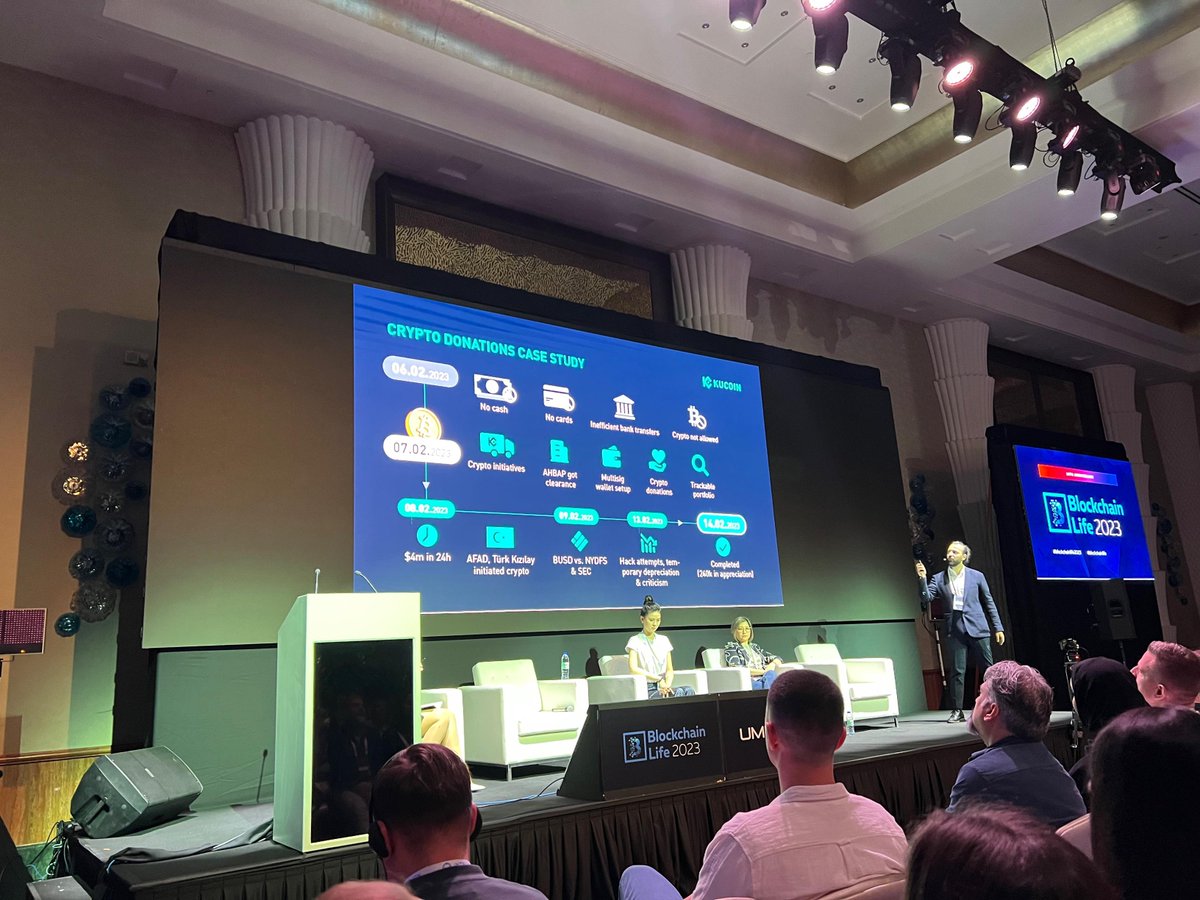 kucoincom's tweet image. 1/3 Exciting news at #BlockchainLife2023 - we&apos;re thrilled to be here exploring the future of blockchain technology and its impact on the world! 🚀🌎

Check this post for more snaps of the event ⤵️