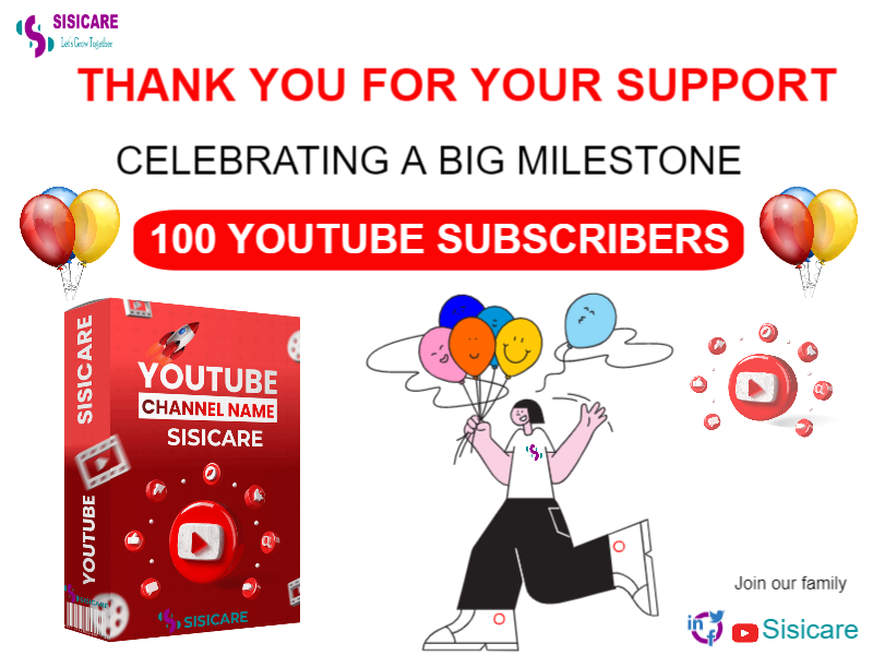 sisicare's tweet image. 💃🎈🕺 100 is a big number. 👊
💖 Thank you for your support. 🙏
💖 Today we are celebrating a big milestone. 
💖 100 YouTube subscribers. We&apos;re happy. 

💖 To subscribe please click the link below. 👇 
youtube.com/channel/UCkGeq… 

| Itumbi Eastleigh Miguna Miguna #perfectmatch |