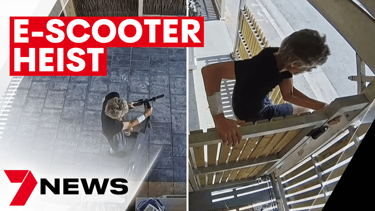 A brazen thief has been busted on camera breaking into a North Adelaide garage and snatching an e-scooter. The video will be a major help in tracking down the suspect as experts urge more South Australians to invest in home security systems. youtu.be/I-N9vKCn35U <a href="/rosiebarnett_/">Rosie Barnett</a>