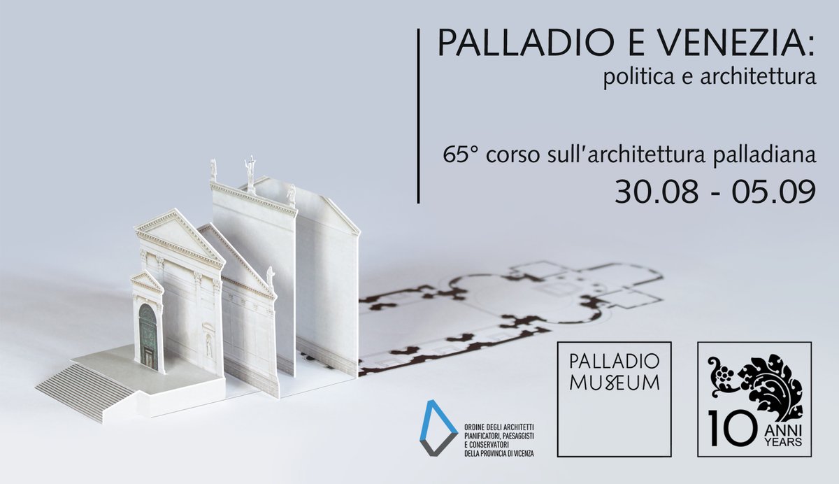 PalladioMuseum's tweet photo. 65° corso sull’architettura palladiana
PALLADIO E VENEZIA | politica e architettura
30.08 – 05.09.2023
Informazioni, programma completo e iscrizione:
https://t.co/hYbSgGS5qR
#architettura #architecturalhistory #historyofarchitecture #corso #Palladio #Venezia https://t.co/abQ5atNkxH