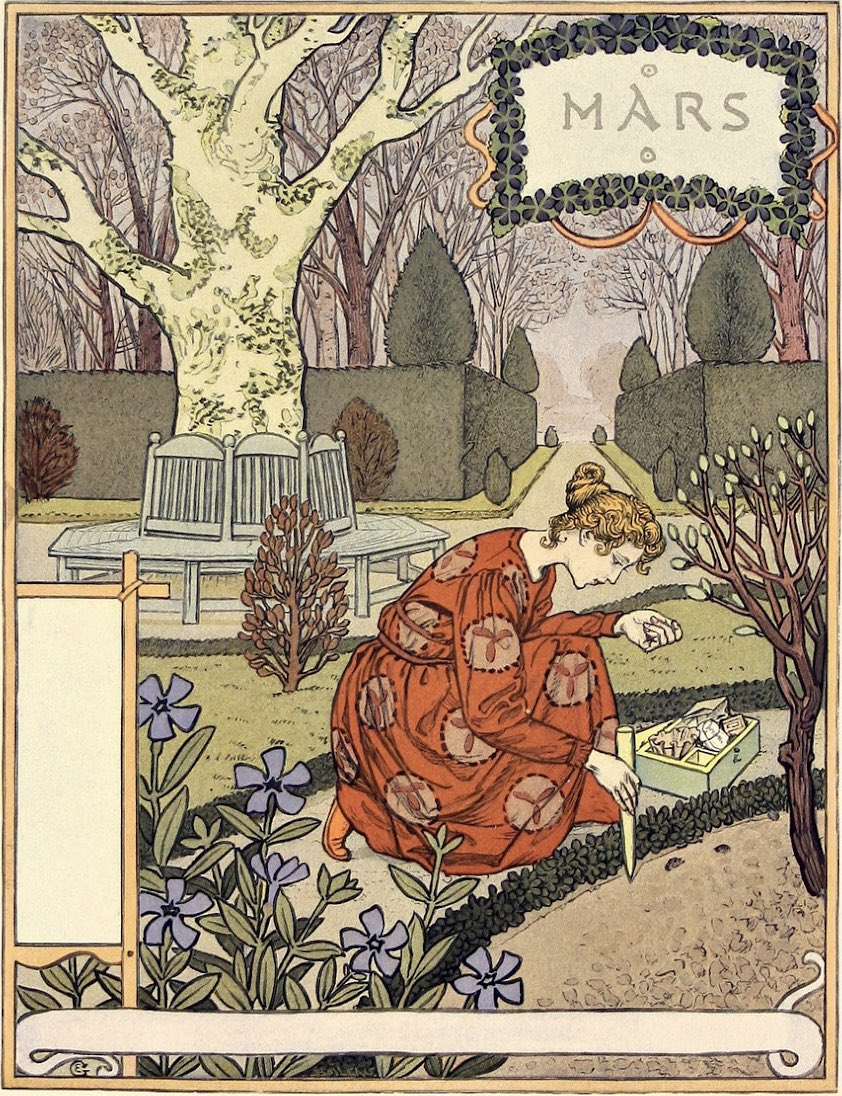 Autumn arrives in the early morning, but spring at the close of a winter day..
#ElizabethBowen #EugeneGrasset 
#March1